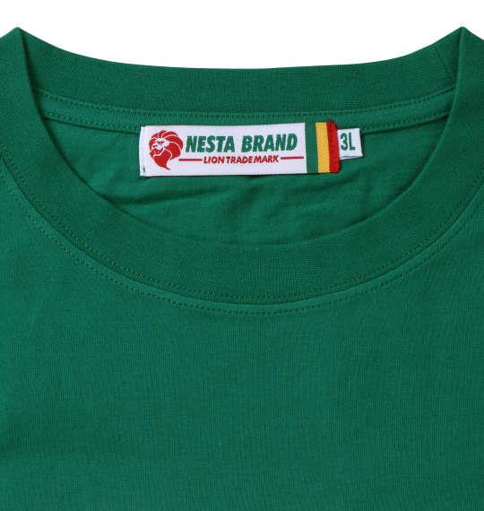 大きいサイズ メンズ NESTA BRAND 天竺 半袖 Tシャツ グリーン 1278-3566-1 3L 4L 5L 6L 8L