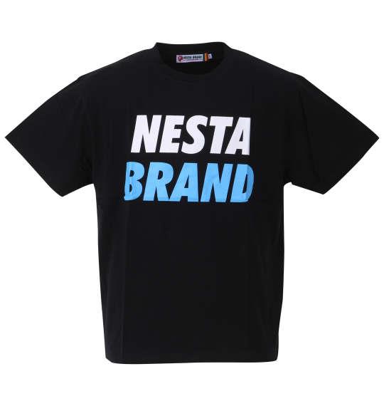 大きいサイズ メンズ NESTA BRAND 天竺 半袖 Tシャツ ブラック 1278-3566-2 3L 4L 5L 6L 8L