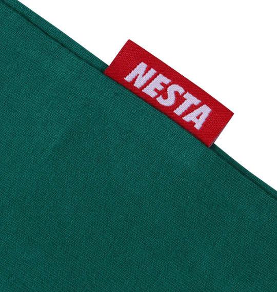 大きいサイズ メンズ NESTA BRAND 天竺切替 半袖 Tシャツ ブラック × グリーン 1278-3567-2 3L 4L 5L 6L 8L