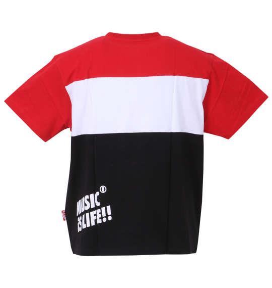 大きいサイズ メンズ NESTA BRAND 天竺切替 半袖 Tシャツ レッド × ブラック 1278-3567-3 3L 4L 5L 6L 8L