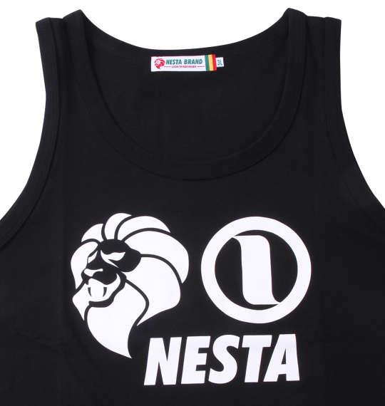 大きいサイズ メンズ NESTA BRAND 天竺 タンクトップ ブラック 1278-3568-2 3L 4L 5L 6L 8L