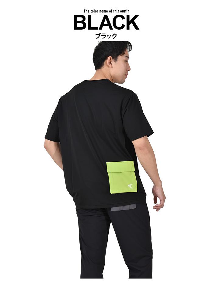 【SBG0511】大きいサイズ メンズ LINKATION Plus リンケーションプラス サイドポケット付き 半袖 Tシャツ アスレジャー スポーツウェア la-t230222