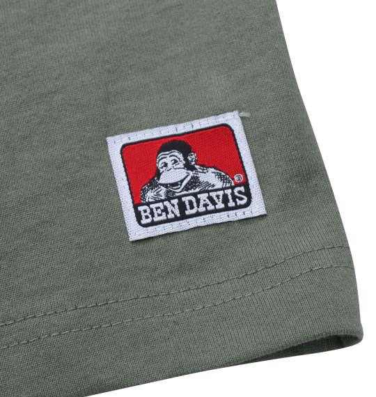 大きいサイズ メンズ BEN DAVIS ワンポイント刺繍 半袖 Tシャツ カーキ 1278-3518-1 3L 4L 5L 6L