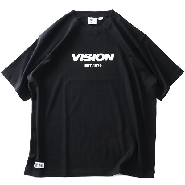 大きいサイズ メンズ VISION STREET WEAR エッセンシャルロゴ 半袖 Tシャツ 3505700