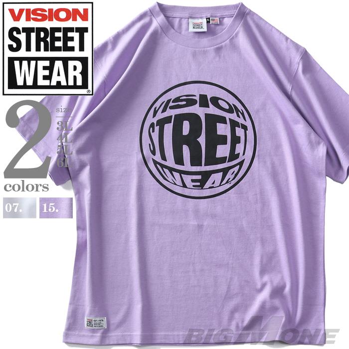 【SB0322】大きいサイズ メンズ VISION STREET WEAR プリント 半袖 Tシャツ 3505701
