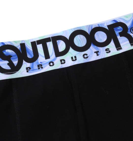 大きいサイズ メンズ OUTDOOR PRODUCTS ベア天 マーブル転写ゴムブラック ボクサーパンツ グリーン 1249-3264-1 3L 4L 5L 6L