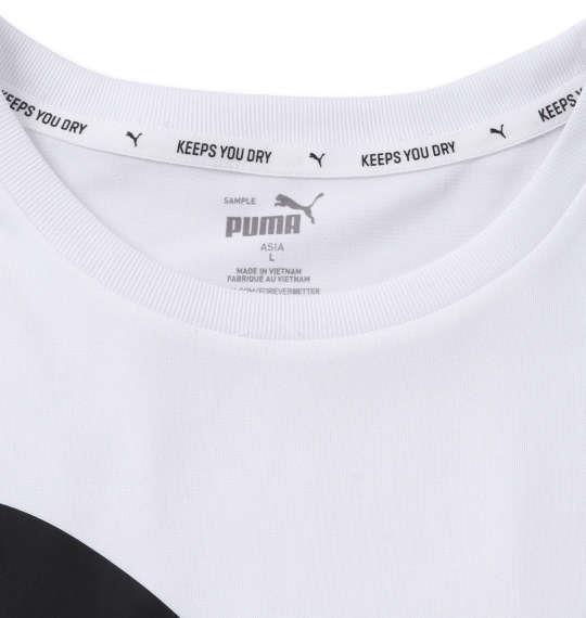 大きいサイズ メンズ PUMA アクティブビッグロゴ 半袖 Tシャツ プーマホワイト 1278-3200-1 2XL 3XL 4XL