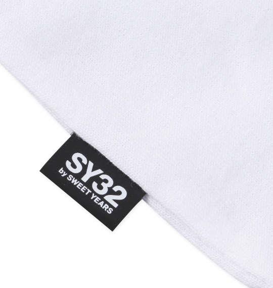 大きいサイズ メンズ SY32 by SWEET YEARS スラッシュビッグロゴ 半袖 Tシャツ ホワイト 1278-3500-1 3L 4L 5L 6L