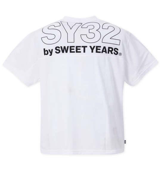 大きいサイズ メンズ SY32 by SWEET YEARS エクスチェンジエンボスカモ 半袖 Tシャツ ホワイト 1278-3501-1 3L 4L 5L 6L