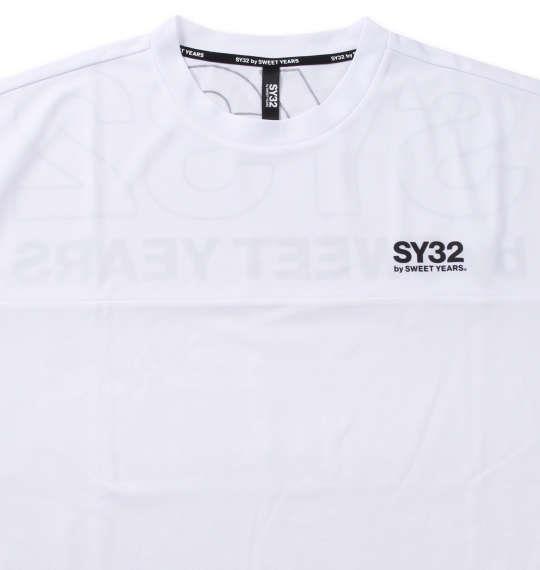 大きいサイズ メンズ SY32 by SWEET YEARS エクスチェンジエンボスカモ 半袖 Tシャツ ホワイト 1278-3501-1 3L 4L 5L 6L