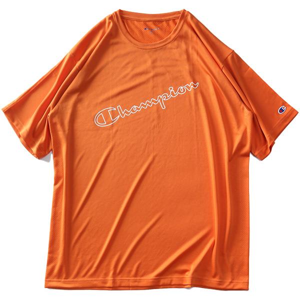 【UV24】大きいサイズ メンズ Champion チャンピオン プリント ドライ 半袖 Tシャツ 速乾 UVカット c3-xs302l
