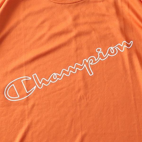 大きいサイズ メンズ Champion チャンピオン プリント ドライ 半袖 Tシャツ 速乾 UVカット c3-xs302l