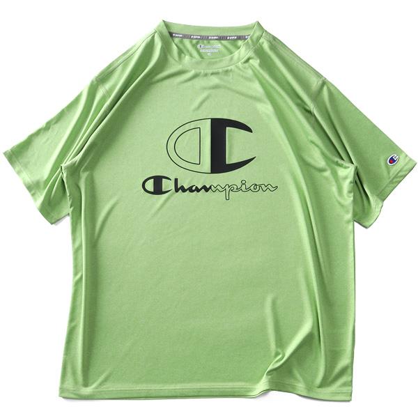 大きいサイズ メンズ Champion チャンピオン プリント ドライ 半袖 Tシャツ 速乾 防臭 UVカット c3-xs307l