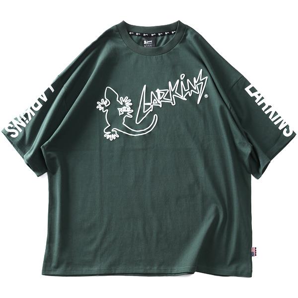 大きいサイズ メンズ LARKiNS ラーキンス 発砲プリント 半袖 Tシャツ lc036-224