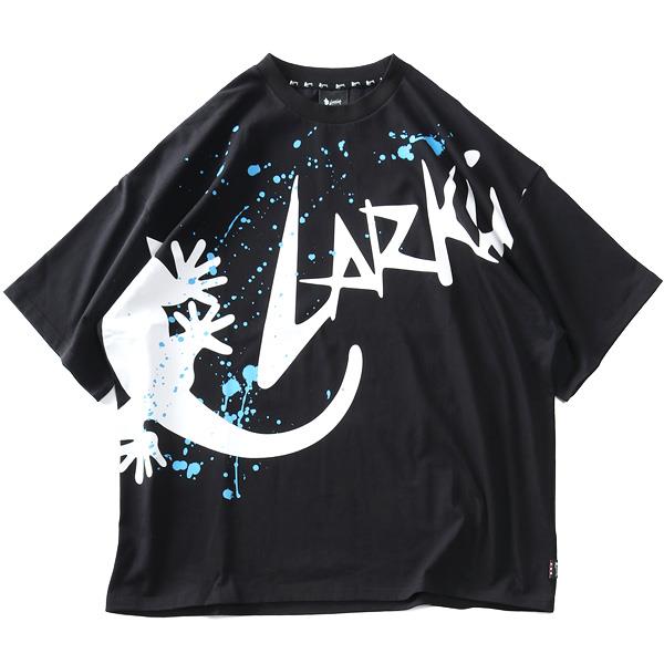 大きいサイズ メンズ LARKiNS スプラッシュプリント 半袖 Tシャツ lc037-224
