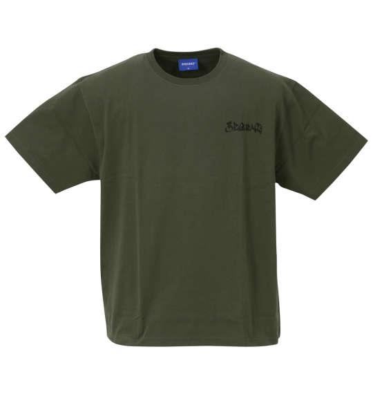 大きいサイズ メンズ SEQUENZ SQNZタグズ 半袖 Tシャツ カーキ 1258-3284-1 3L 4L 5L 6L