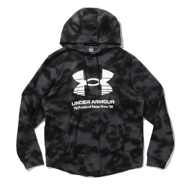 【bb1020】大きいサイズ メンズ UNDER ARMOUR アンダーアーマー プルオーバー パーカー RIVAL TERRY NOVELTY HD USA直輸入 1377185-001