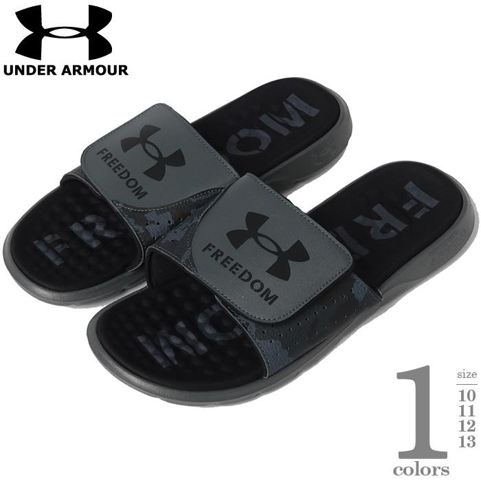 大きいサイズ メンズ UNDER ARMOUR アンダーアーマー サンダル IGNITE PRO FREEDOM SLIDES USA直輸入 3026152-101