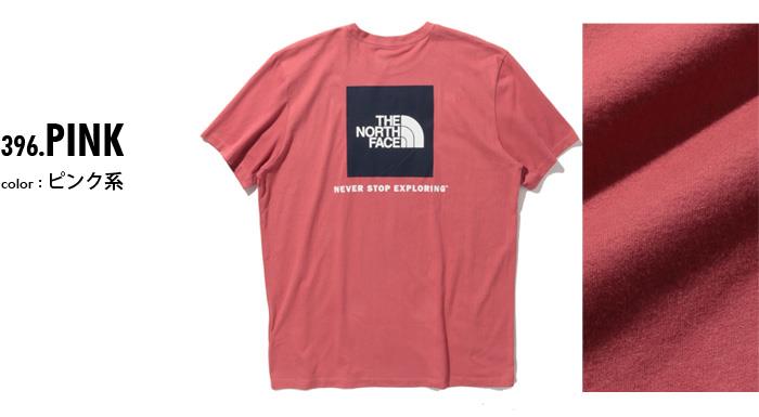 大きいサイズ メンズ THE NORTH FACE ノースフェイス 半袖 プリント Tシャツ SS BOX NSE TEE USA直輸入 nf0a4763-396