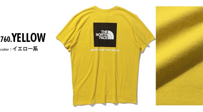 大きいサイズ メンズ THE NORTH FACE ノースフェイス 半袖 プリント Tシャツ SS BOX NSE TEE USA直輸入 nf0a4763-760