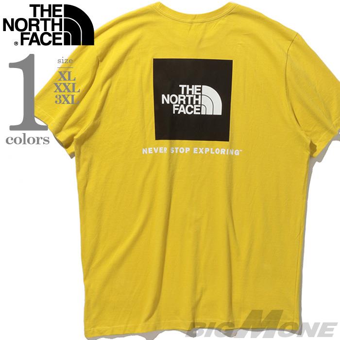 大きいサイズ メンズ THE NORTH FACE ノースフェイス 半袖 プリント Tシャツ SS BOX NSE TEE USA直輸入 nf0a4763-760