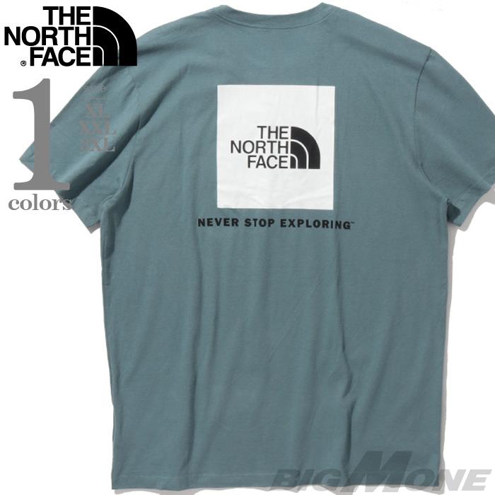 大きいサイズ メンズ THE NORTH FACE ノースフェイス 半袖 プリント Tシャツ SS BOX NSE TEE USA直輸入 nf0a4763-a9l