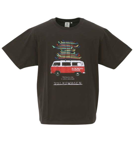 大きいサイズ メンズ VOLKSWAGEN 半袖 Tシャツ チャコール 1268-3221-2 3L 4L 5L 6L 8L