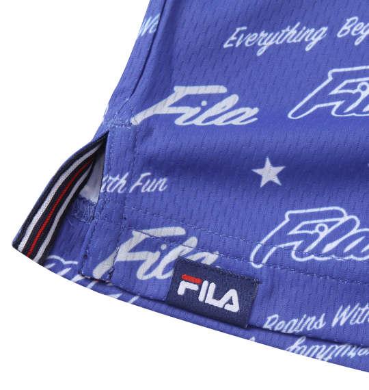 大きいサイズ メンズ FILA GOLF ロゴグラフィックプリントホリゾンタルカラー 半袖 シャツ ブルー 1278-3280-1 3L 4L 5L 6L