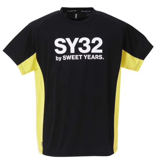 大きいサイズ メンズ SY32 by SWEET YEARS アスレチックプラクティス 半袖 Tシャツ ブラック 1278-3502-2 3L 4L 5L 6L
