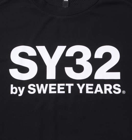 大きいサイズ メンズ SY32 by SWEET YEARS アスレチックプラクティス 半袖 Tシャツ ブラック 1278-3502-2 3L 4L 5L 6L