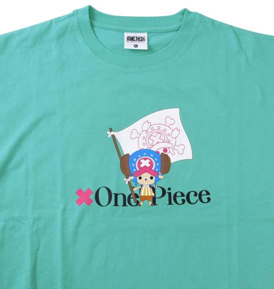 大きいサイズ メンズ ONE PIECE チョッパー 半袖 Tシャツ スモークグリーン 1278-3530-2 3L 4L 5L 6L 8L