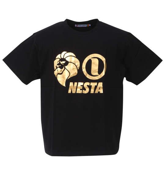 大きいサイズ メンズ NESTA BRAND 天竺 半袖 Tシャツ ブラック 1278-3565-2 3L 4L 5L 6L 8L