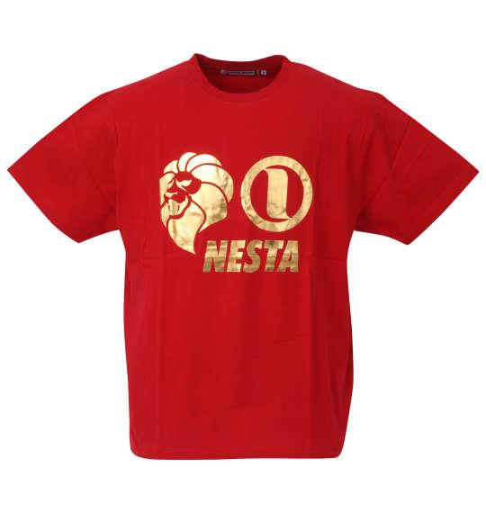 大きいサイズ メンズ NESTA BRAND 天竺 半袖 Tシャツ レッド 1278-3565-3 3L 4L 5L 6L 8L