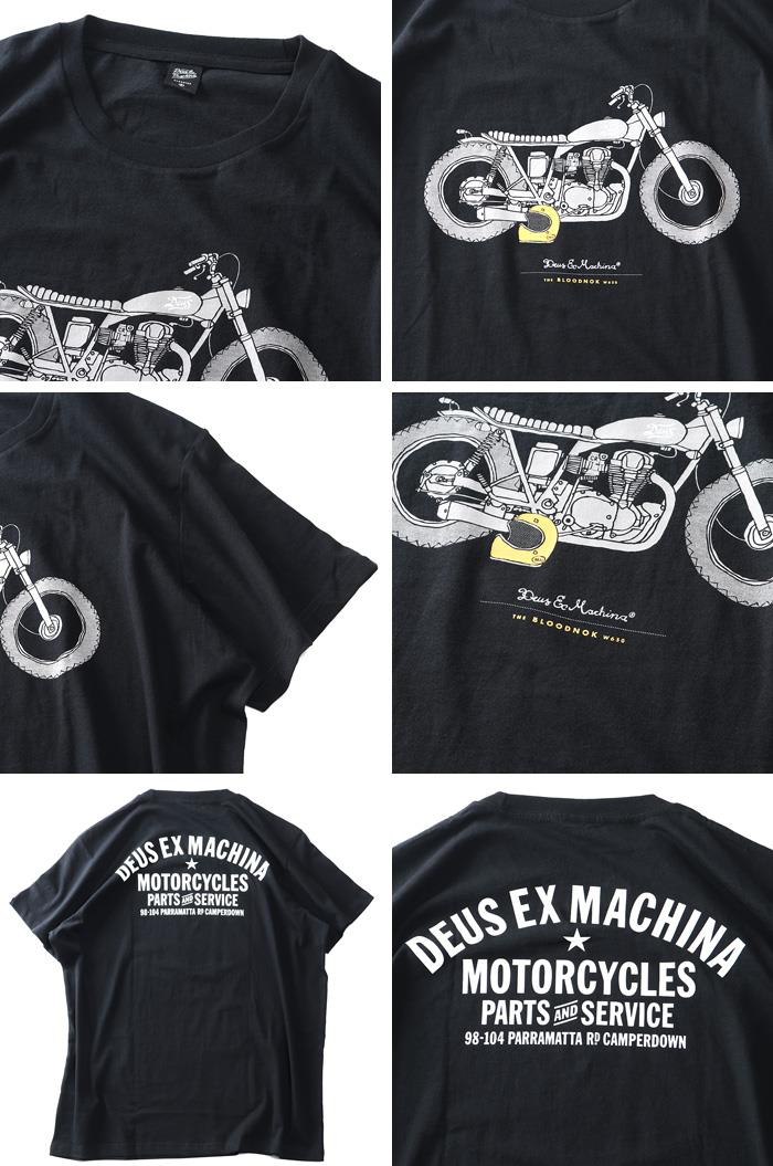 大きいサイズ メンズ DEUS EX MACHINA デウス エクス マキナ プリント 半袖 Tシャツ THE BLOODNOK USA直輸入 dmw41808s