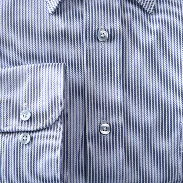 2点目半額 大きいサイズ メンズ DANIEL DODD 形態安定 長袖 ニット ワイシャツ セミワイドカラー 吸水速乾 ストレッチ ewdn82-14