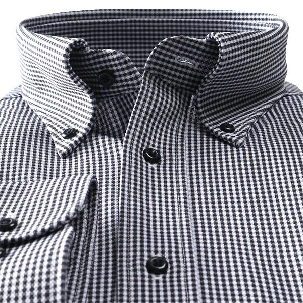 2点目半額 大きいサイズ メンズ DANIEL DODD 形態安定 長袖 ニット ワイシャツ セミワイドカラー 吸水速乾 ストレッチ ewdn82-85