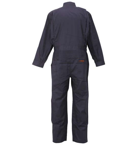 大きいサイズ メンズ FORECAST T/C ツイル 長袖 股ハギ つなぎ服 チャコールグレー 1276-3210-1 3L 4L 5L 6L 7L 8L