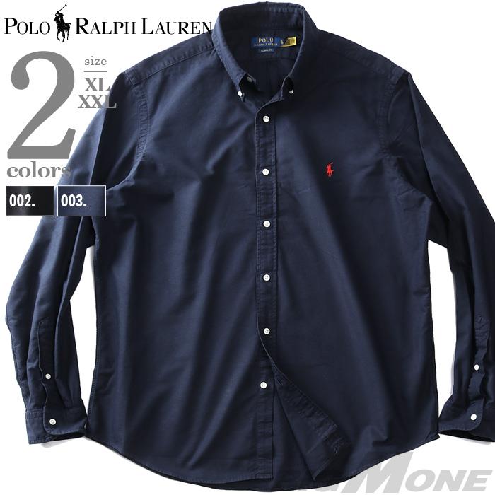 【bb1020】大きいサイズ メンズ POLO RALPH LAUREN ポロ ラルフローレン 長袖 オックスフォード ボタンダウン シャツ USA直輸入 710716303