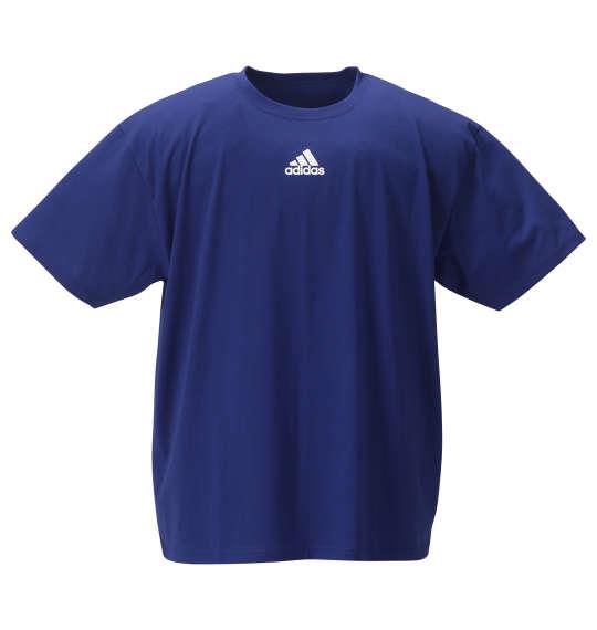 大きいサイズ メンズ adidas 2P クルーネック 半袖 Tシャツ イェールネイビー × ブラック 1249-3280-1 3L 4L 5L 6L 8L