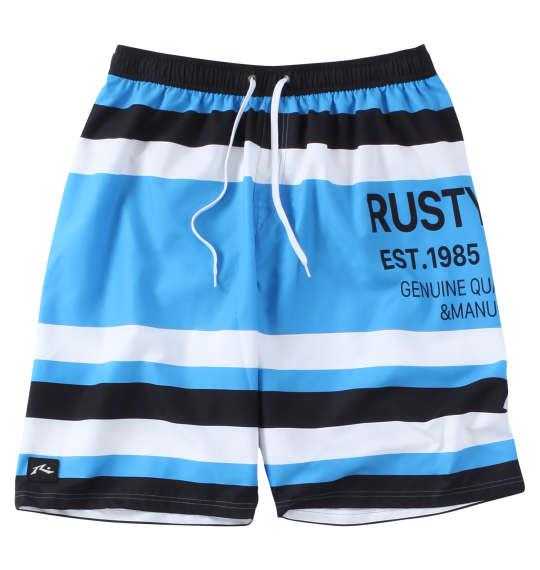 大きいサイズ メンズ RUSTY マイクロツイル サーフパンツ ブルー 1274-3256-1 3L 4L 5L 6L 8L