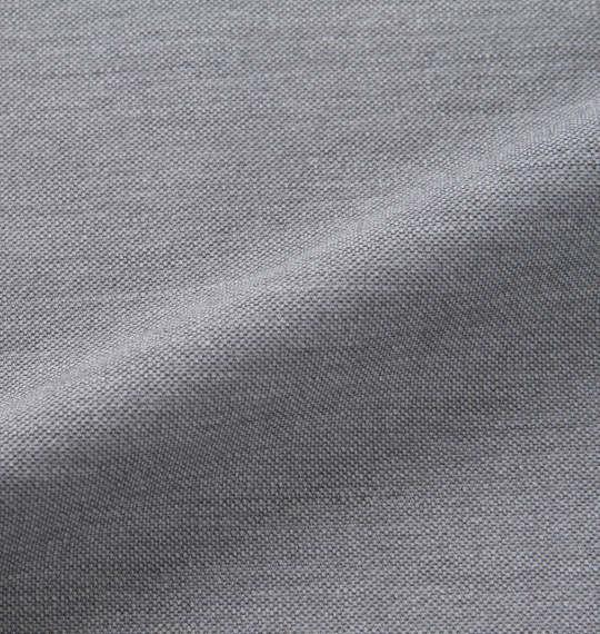 大きいサイズ メンズ DESCENTE SUNSCREEN ミニ鹿の子 FULL GRAPHIC 半袖 ポロシャツ グレー杢 1278-3272-3 3L 4L 5L 6L