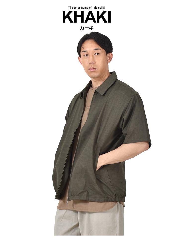 大きいサイズ メンズ PANASPUR パナシュプール テックパナマ 半袖 ZIP シャツ 3743-459z