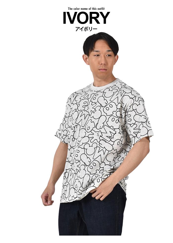 大きいサイズ メンズ Disney ディズニー プリント 半袖 Tシャツ 32603201