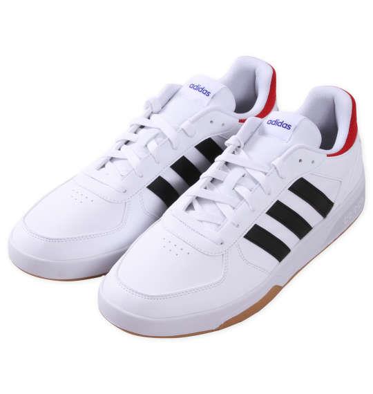 大きいサイズ メンズ adidas スニーカー COURTBEAT M フットウェアホワイト 1240-3256-1 29 30 31 32