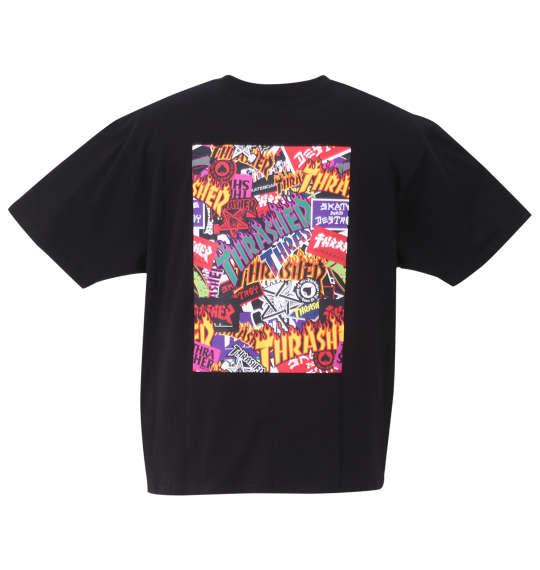 大きいサイズ メンズ THRASHER 半袖 Tシャツ ブラック 1278-3533-2 3L 4L 5L 6L 8L