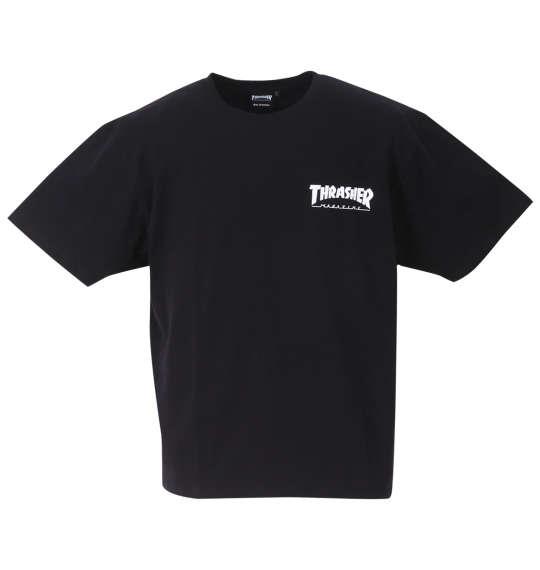 大きいサイズ メンズ THRASHER 半袖 Tシャツ ブラック 1278-3533-2 3L 4L 5L 6L 8L