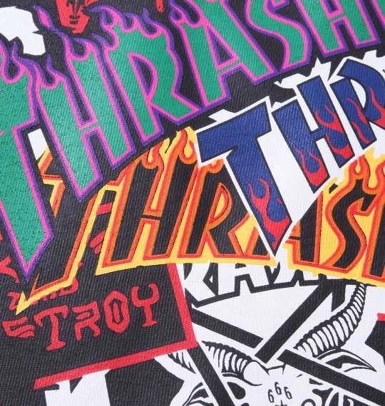 大きいサイズ メンズ THRASHER 半袖 Tシャツ ブラック 1278-3533-2 3L 4L 5L 6L 8L