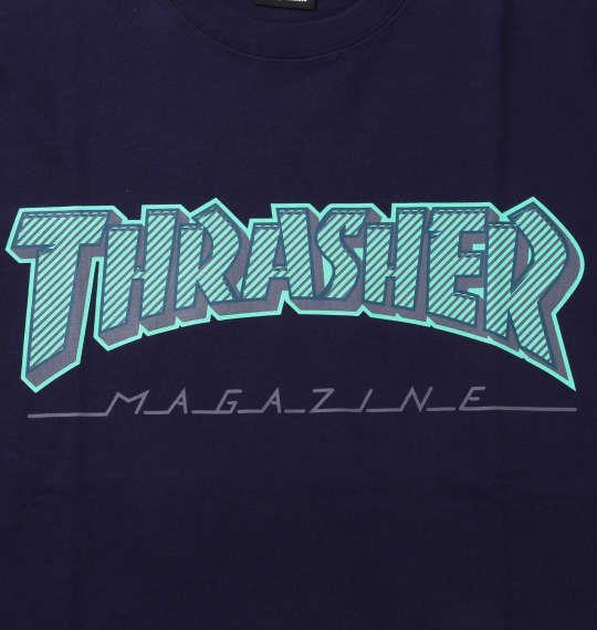 大きいサイズ メンズ THRASHER 半袖 Tシャツ ネイビー 1278-3534-1 3L 4L 5L 6L 8L