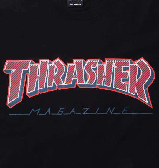 大きいサイズ メンズ THRASHER 半袖 Tシャツ ブラック 1278-3534-2 3L 4L 5L 6L 8L