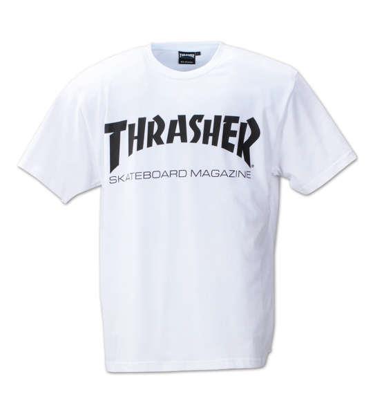 大きいサイズ メンズ THRASHER 半袖 Tシャツ ホワイト 1278-3585-1 3L 4L 5L 6L 8L